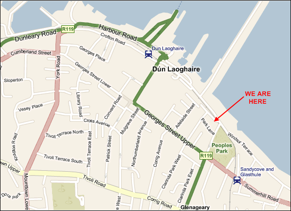 Naughton Booksellers Map